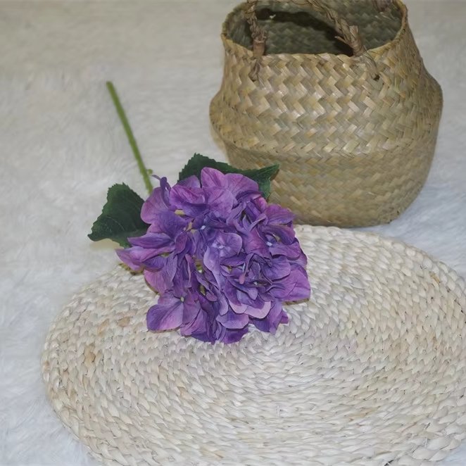 Factory Direct Price Decorative Artificial Flower Wholesale Artificial Flowers Wedding Decoration Hydrangea With 18 Petals 3d