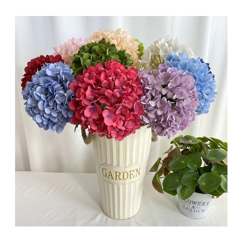 Wedding Valentine's Day Blue Pink Purple Artificial Preserving Dried Preserved Hydrangea Flowers Ball for Wedding Decor