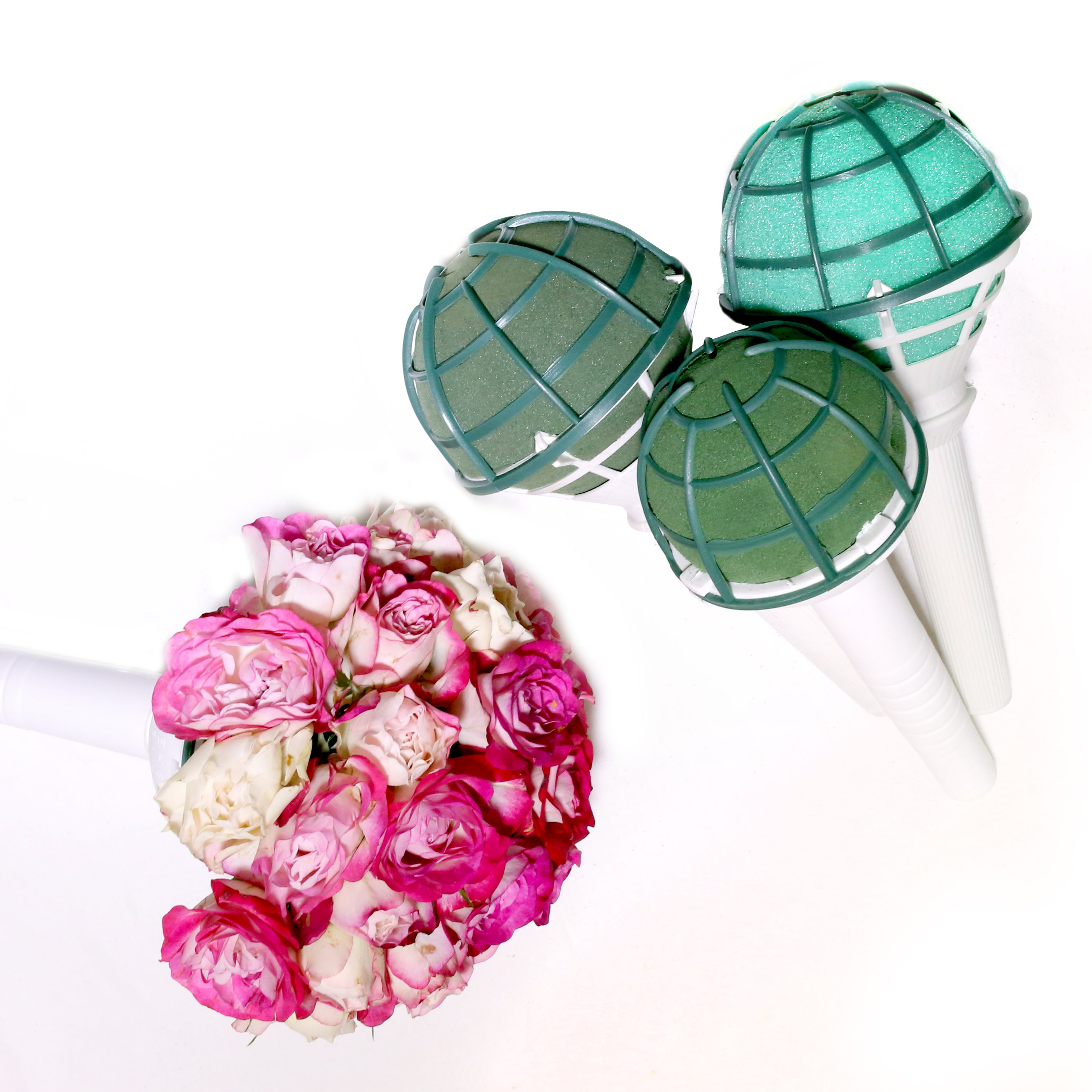 Premium Grade Bridal Holder With Foam Sphere Foam Plastic Bridal Holder Made In Malaysia Foam Available In Wet And Dry