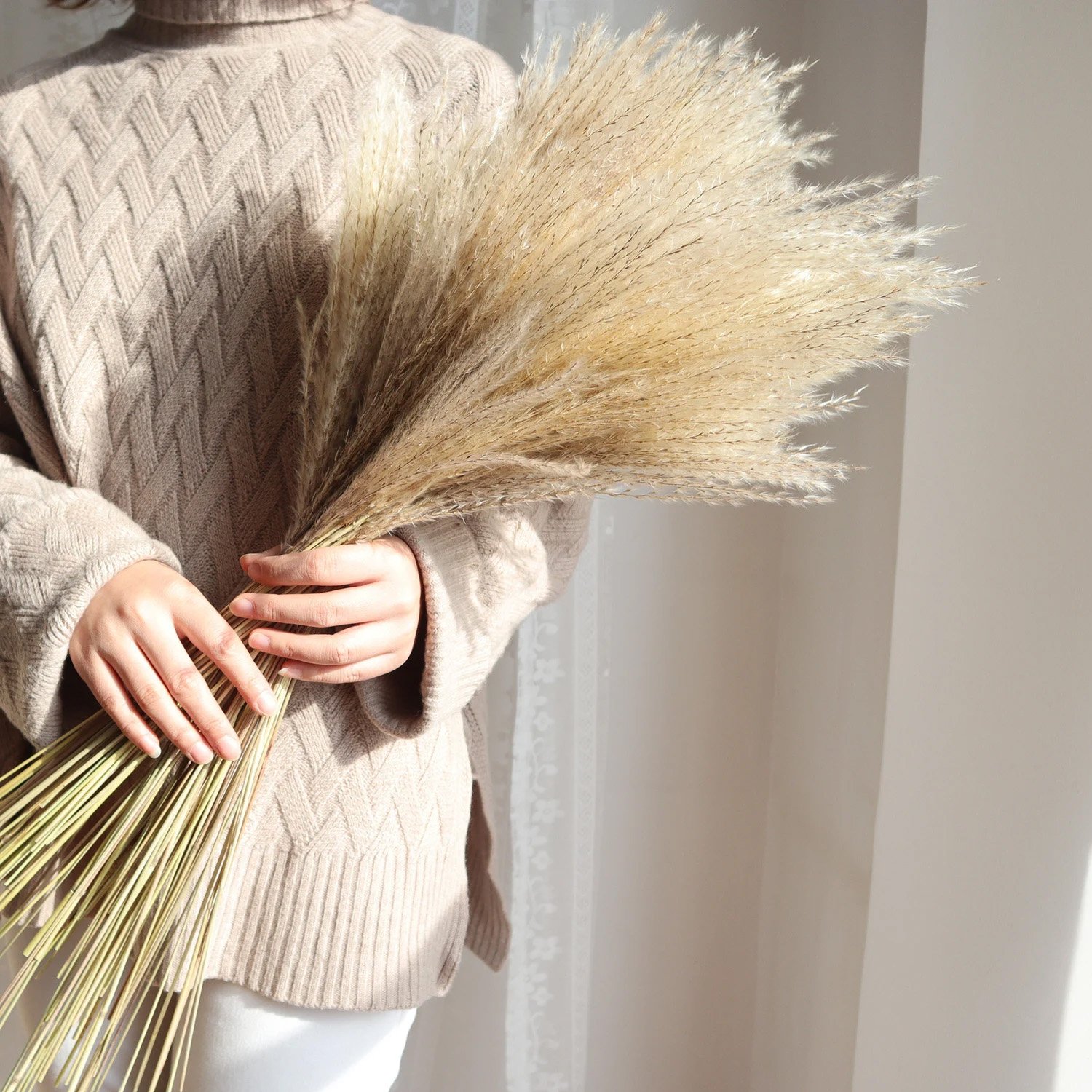 Reed Dried Decorative Pampas Grass Vase Grass Flower Dried Reed