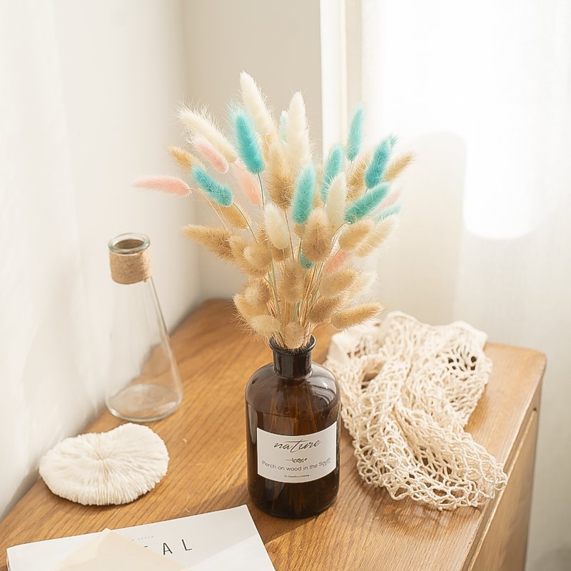 Factory Supply High Quality Bunny Tail Grass Dried Bouquet Rabbit Tail Grass For Home Decor Decorative Flowers