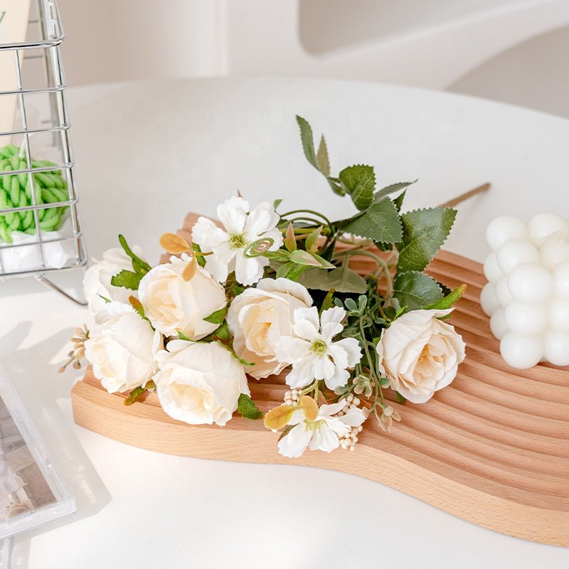 High Quality Artificial Real Touch Rose Bouquet Flower Bridal Bouquet Floral Arrangement Wedding