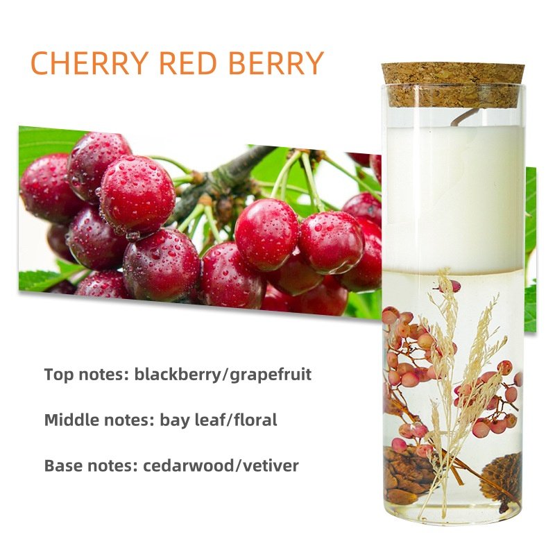 Private Label Handmade Gel Wax Eternal Flower Scented Candle with Cork Lid Home Decoration Wedding Gift Box Botanical Candles