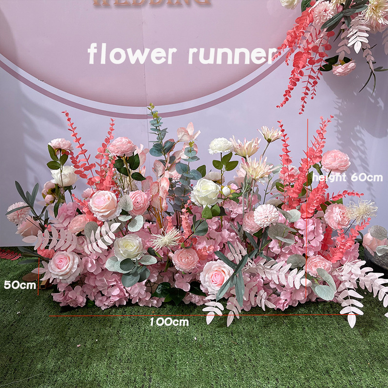 WHOLESALE Silk Artificial Flower for Wedding Backdrop Hanging Dried Flowers Table Runner Flower Arrangement