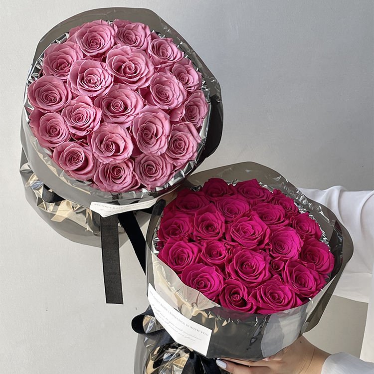 Wholesale Best Price Diablo Style Decoration Dried Eternal Rose Preserved Flower Gift Box for Valentine's Day Mother's Day