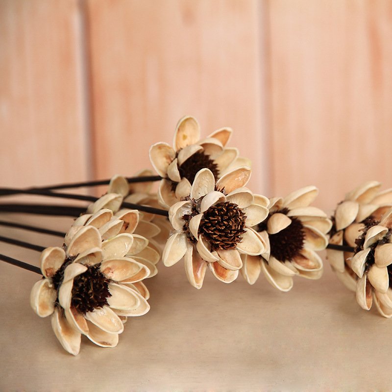 Small Dried Wooden Flowers Home Decoration Multiple Christmas Halloween Graduation Valentine's Day Mother's Day Easter