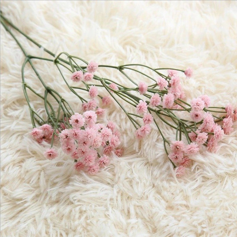 china factory supply colorful baby breath home decorative bouquet preserved gypsophila flower dried artificial flowers