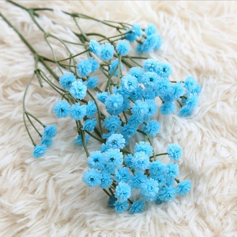 china factory supply colorful baby breath home decorative bouquet preserved gypsophila flower dried artificial flowers