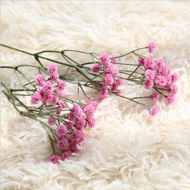 china factory supply colorful baby breath home decorative bouquet preserved gypsophila flower dried artificial flowers