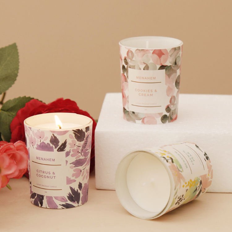 Ready to Ship Luxury Vegan Soy Wax Candle Custom Real Spirituality Aromatherapy Dried Flowers Scent Coconut Shape Holiday Gifts