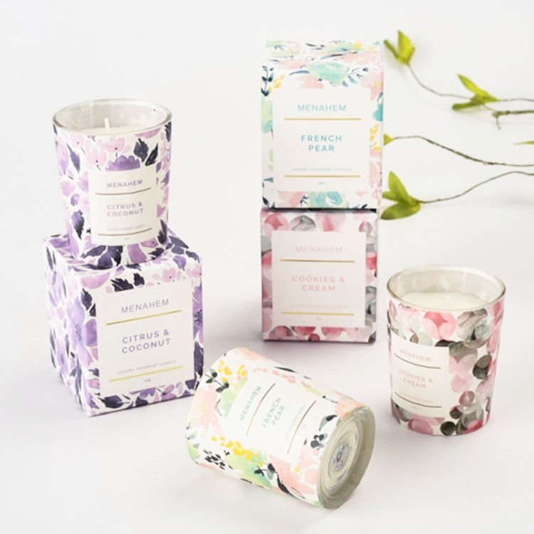 Ready to Ship Luxury Vegan Soy Wax Candle Custom Real Spirituality Aromatherapy Dried Flowers Scent Coconut Shape Holiday Gifts