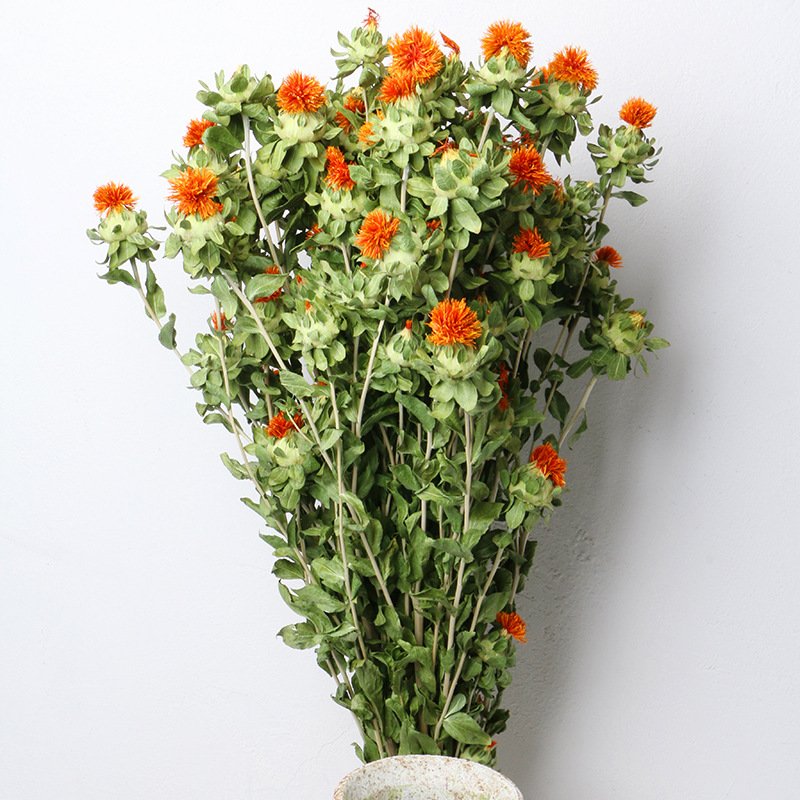 AX-19 Wholesale Real Natural Dried Flower Orange Pineapple Hot Sale Dried Safflower Flowers Bouquet Chrysanthemum Dried Flowers