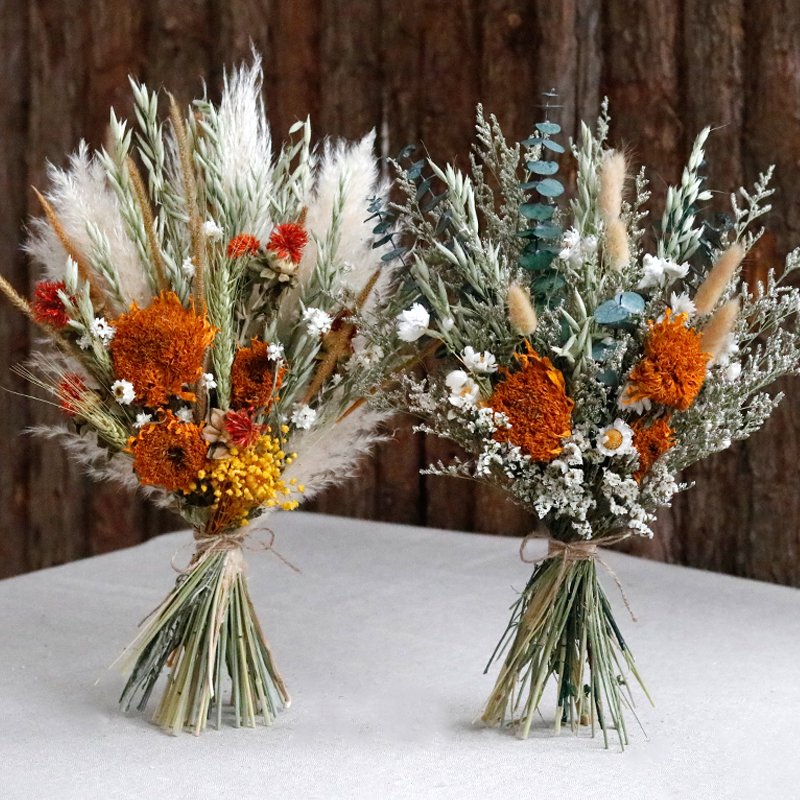 CH-063 Hot Sale Product Nature plants Real Lover's grass Dried Sunflowers mixed bouquet Decorative flower for Home Decor Lov