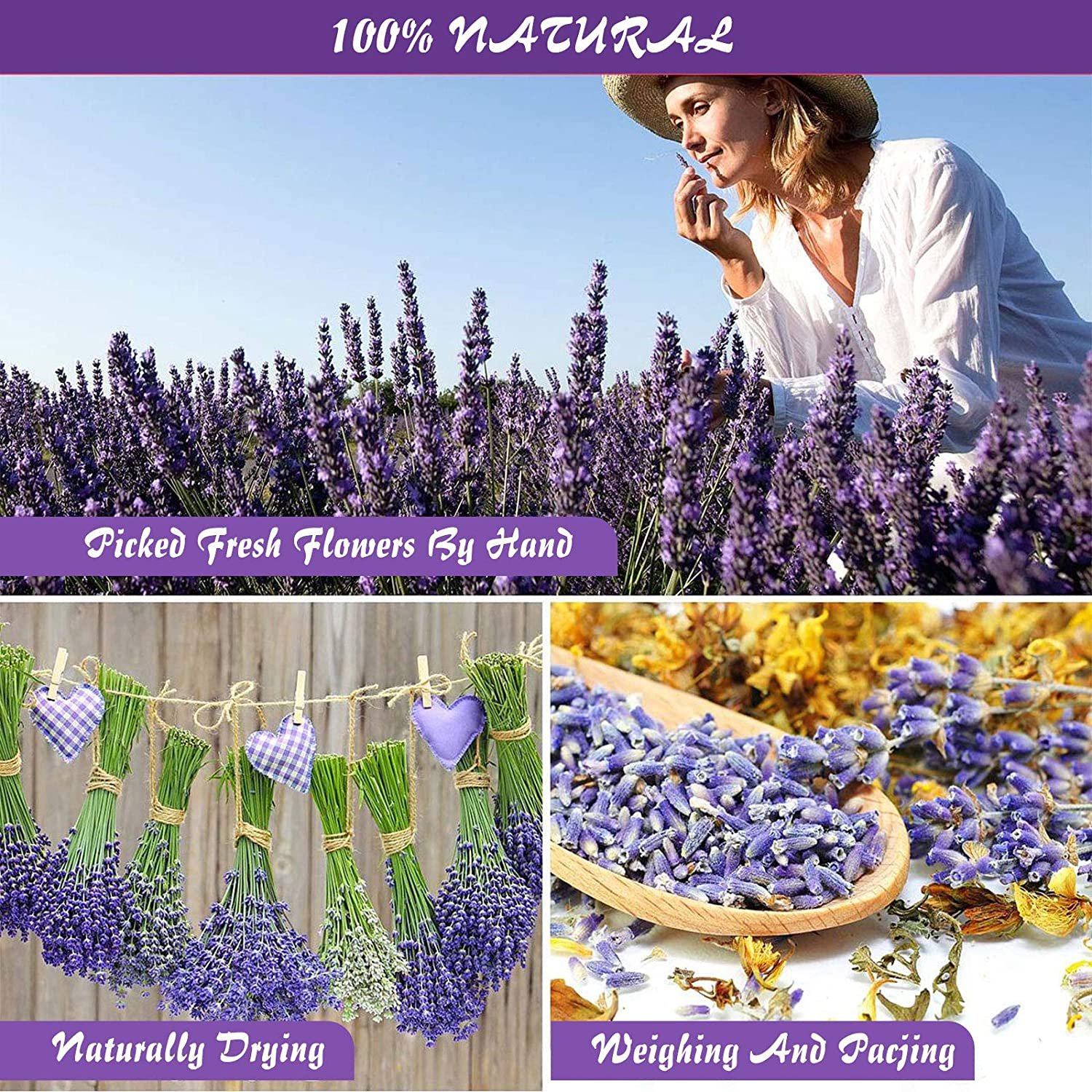 16 Bags Dried Flowers Herbs Kit 100% Natural Dried Flowers Mother's Day Easter Jewelry Dried Flower Pampas Grass Soap Easter