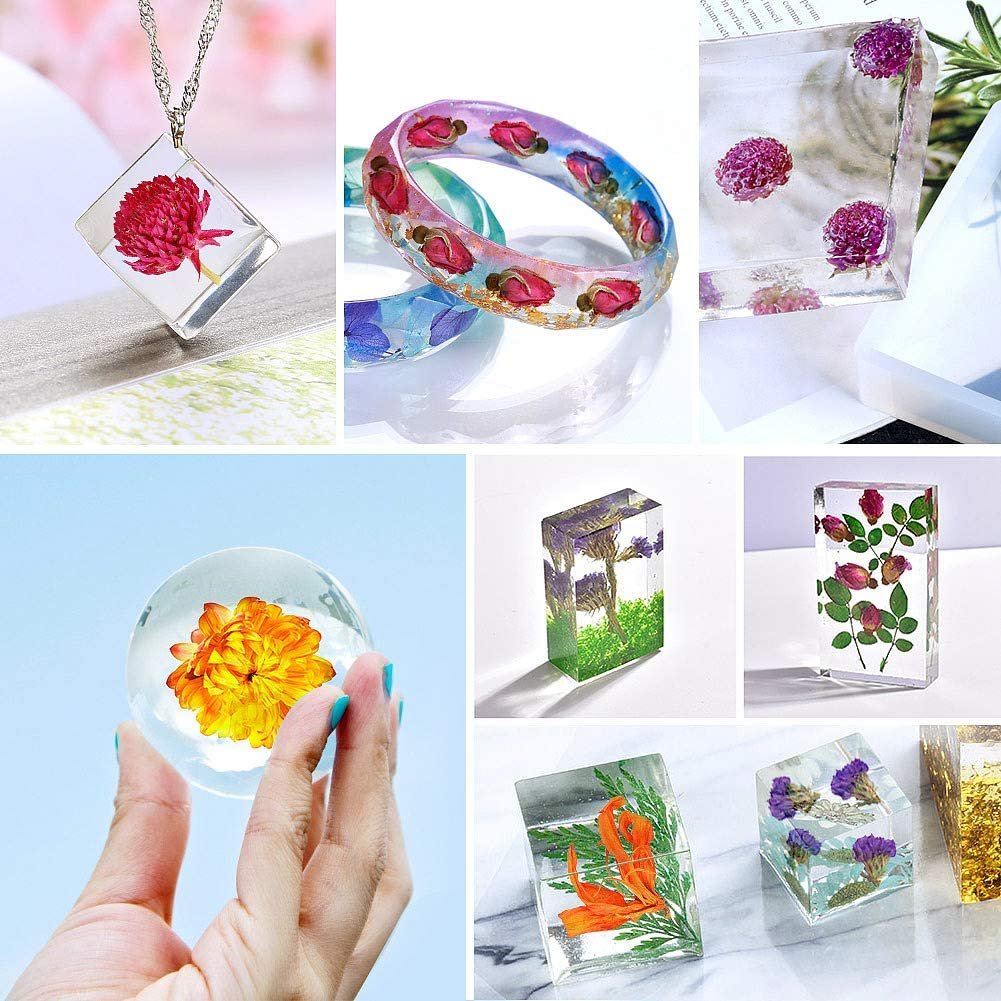 16 Bags Dried Flowers Herbs Kit 100% Natural Dried Flowers Mother's Day Easter Jewelry Dried Flower Pampas Grass Soap Easter