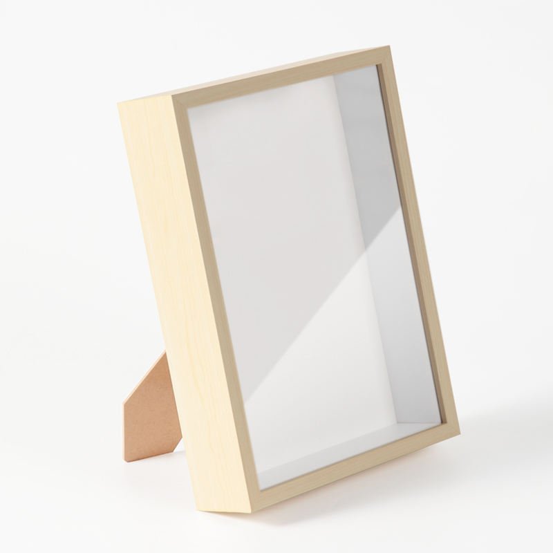 Customized wholesale multi-size 3D Deep insect display MDF shadow box photo frames with glass