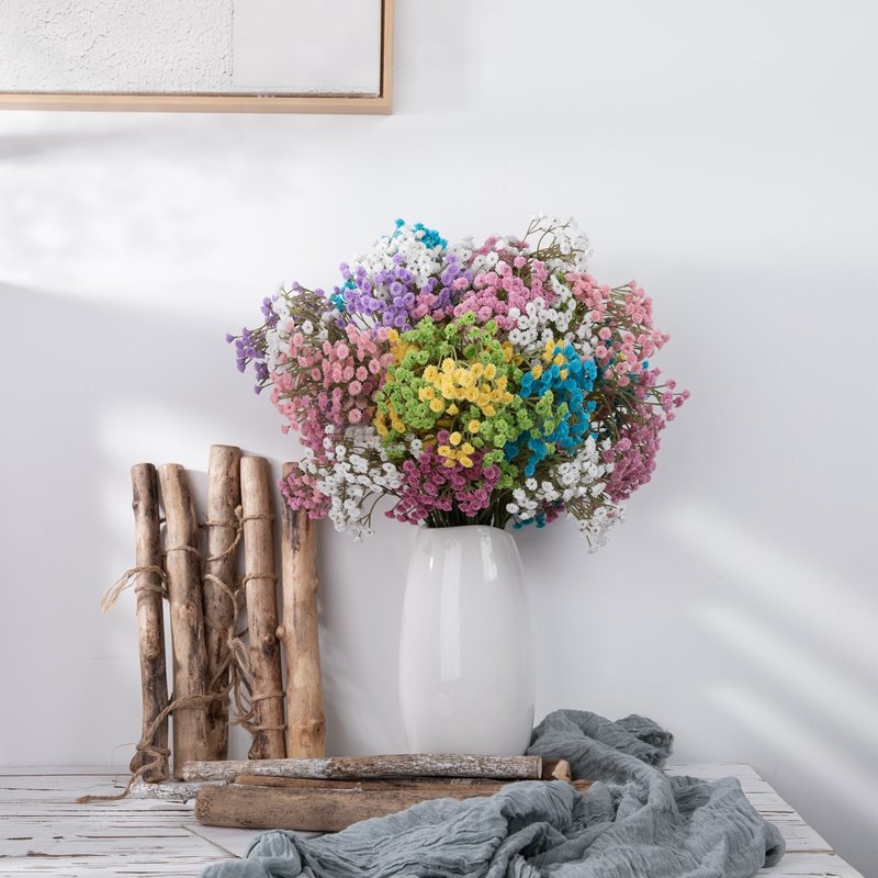 DY1-484 Realistic Artificial Flower Plant Plastic Gypsophila For Wedding Supplies