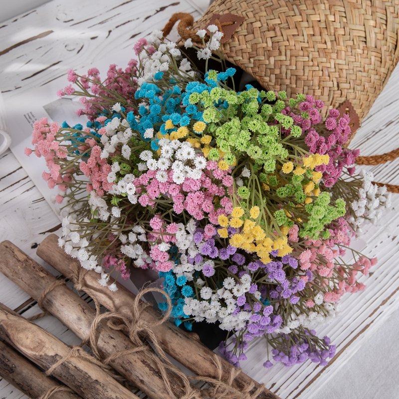DY1-484 Realistic Artificial Flower Plant Plastic Gypsophila For Wedding Supplies