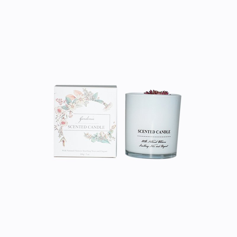 Wholesale Luxury Soy Wax 200g Romantic Dried Flower Long-lasting Plant Essential Oil Scented Candle