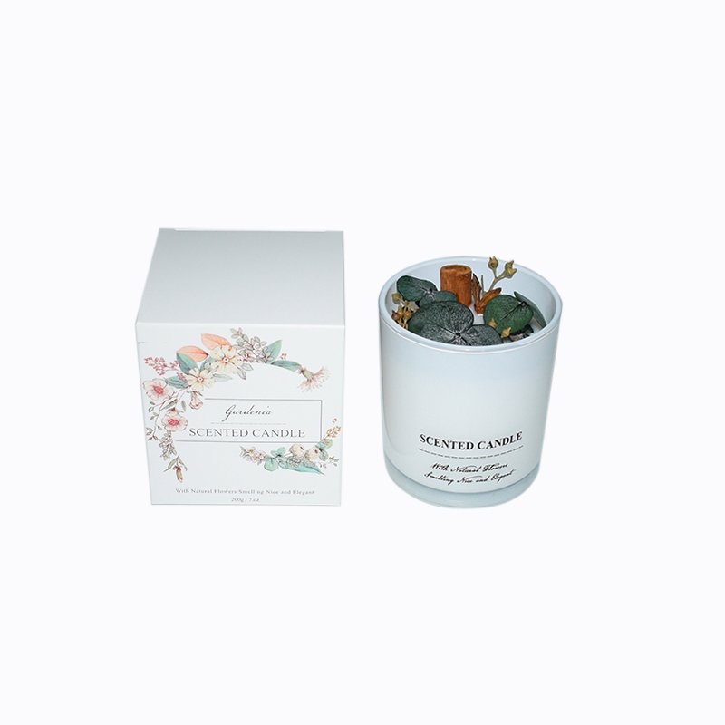 Wholesale Luxury Soy Wax 200g Romantic Dried Flower Long-lasting Plant Essential Oil Scented Candle