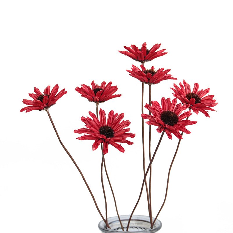 AX-6 Wholesale Handmade Natural Red Pink Dried Flower Dried Preserved Sesame Flower for Wedding Home Party Decor DIY Floral