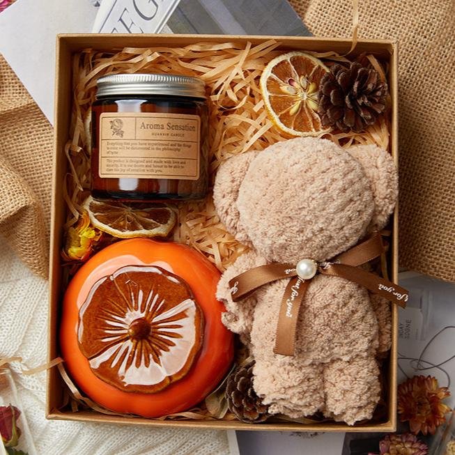 Luxury matchstick dried flower aromatherapy candle set for mom girlfriend kinds