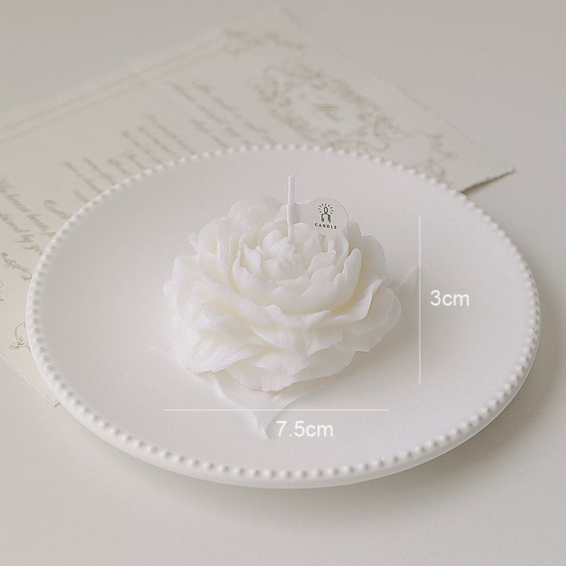 SINGHUA Valentine's Day Mother's Day Holiday Gift Peony Flower Shaped Romantic Home Decoration Fragrance Soy Wax Candle