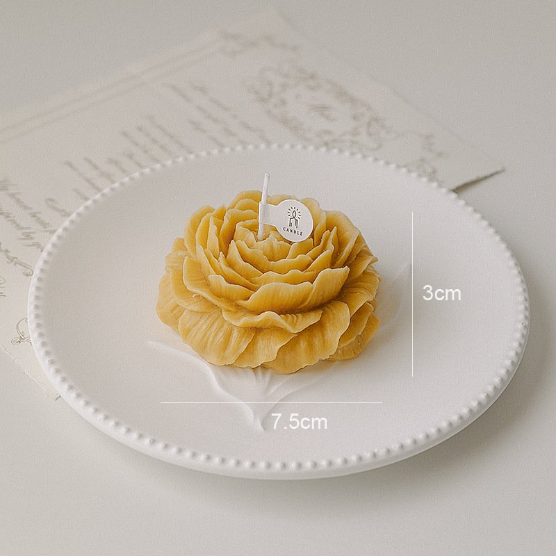 SINGHUA Valentine's Day Mother's Day Holiday Gift Peony Flower Shaped Romantic Home Decoration Fragrance Soy Wax Candle