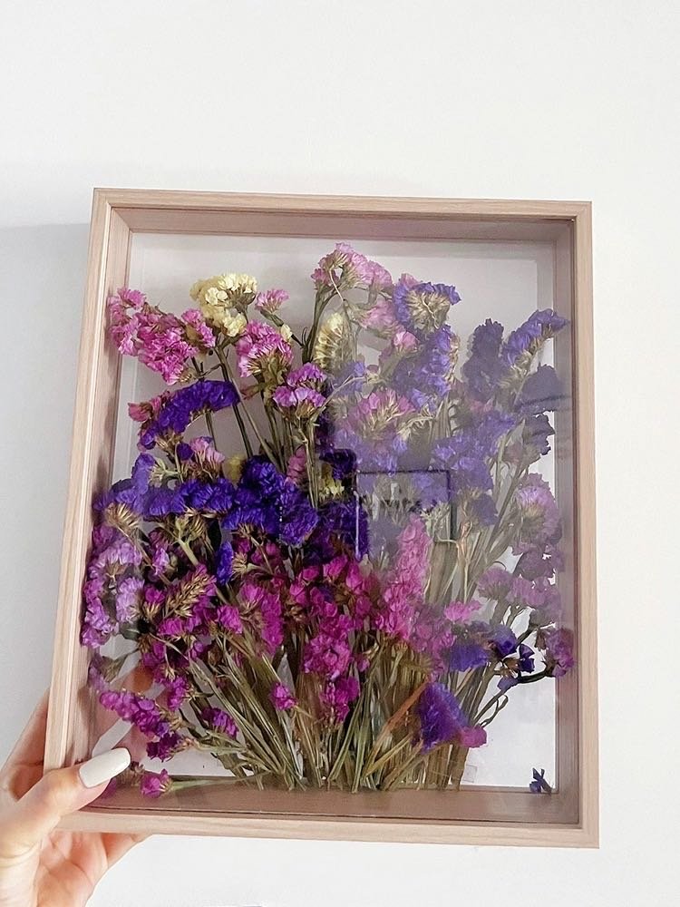 Shadow Box Picture Frame 8x10 Shadow Boxes Display Cases Wood Shadow Box Set for Dried Flowers