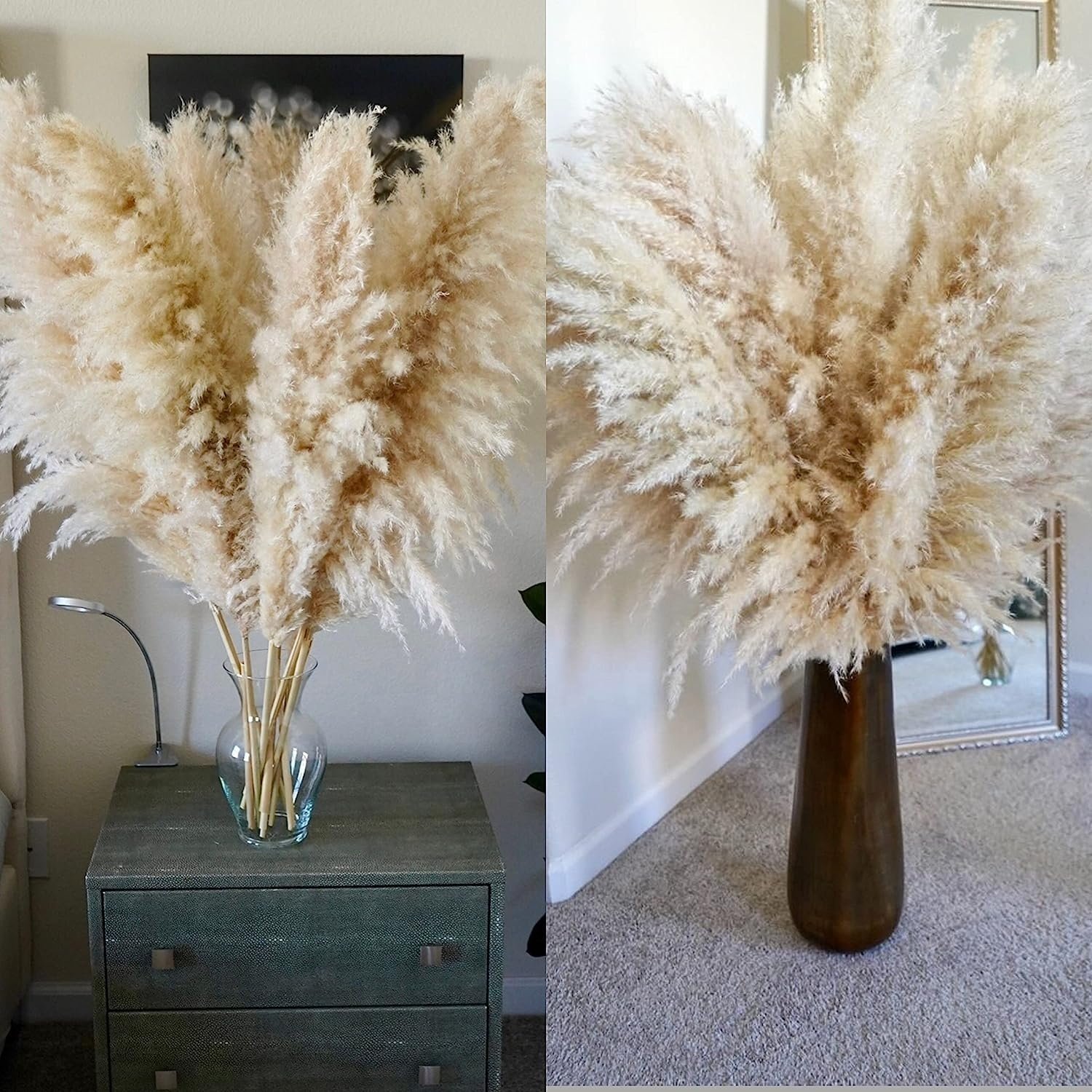 Free Sample Natural Pampas Ali Bestsellen Cheap Dried Flower Arrangement Large Fluffy Decor Grass Pampas for Wedding Bouquet