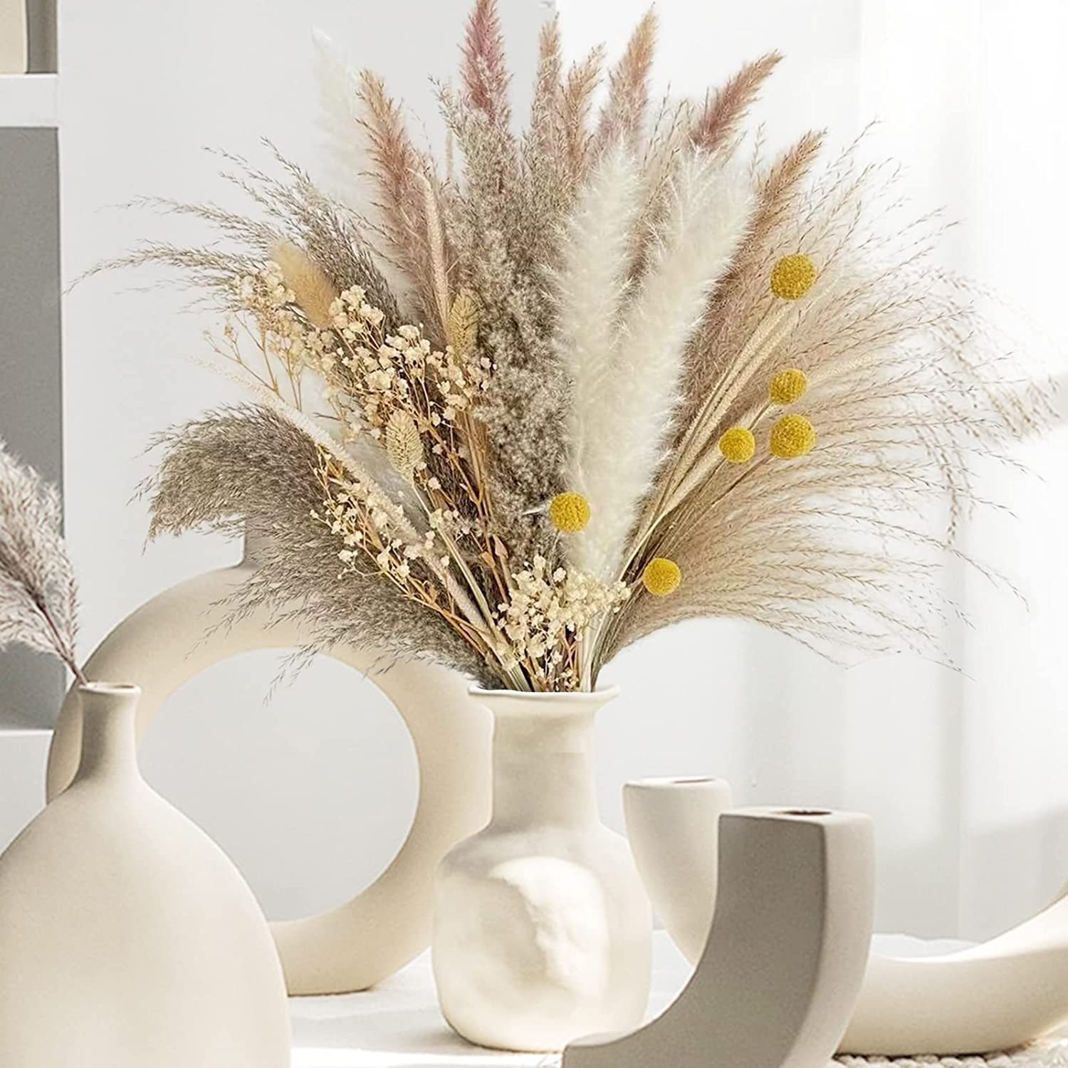 Wholesale Hot Selling Home Wedding Decoration Bridal Bouquet Arrangement Boutonniere Large Natural Dried Flowers Bouquet