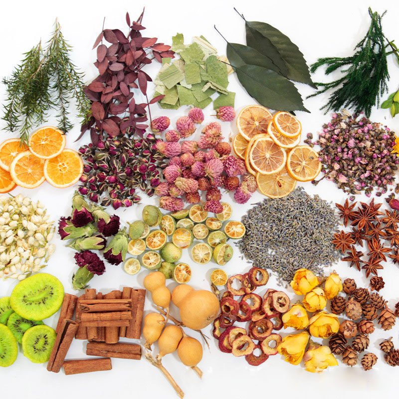 Wholesale Epoxy Scented Candle Decorative Sachet Mixed Dried Fruit Natural Dried Flower Heads