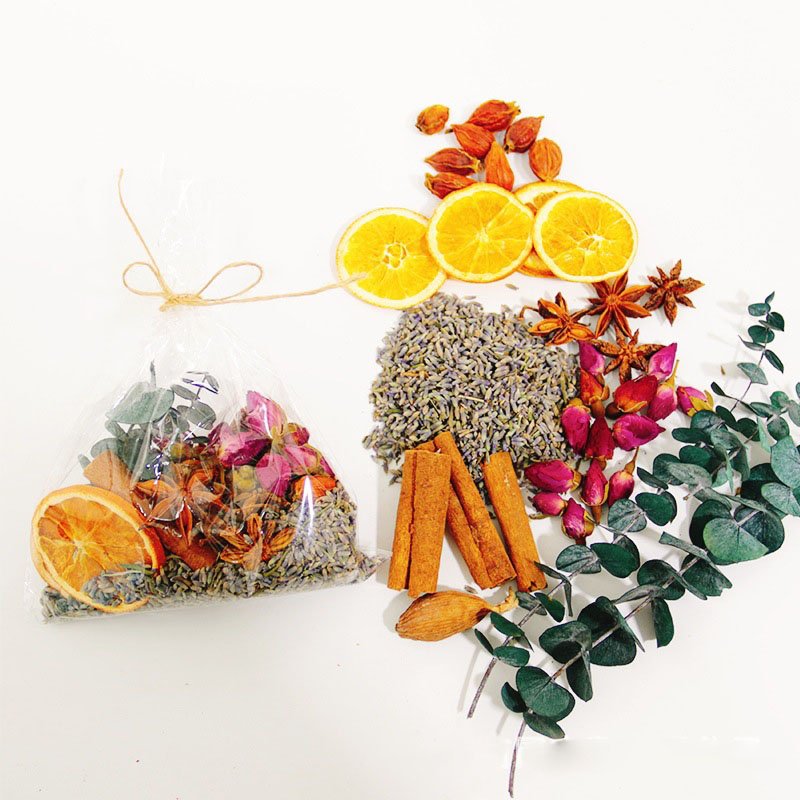 Wholesale Epoxy Scented Candle Decorative Sachet Mixed Dried Fruit Natural Dried Flower Heads