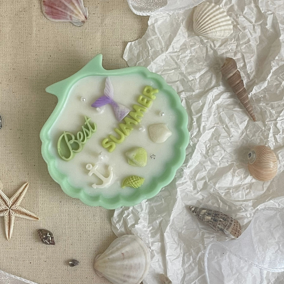 Top Selling Scented Candle Seashell Shape Valentine'S Day Gift Bouquet Jasmint Smell Dried Flowers Made In Vietnam