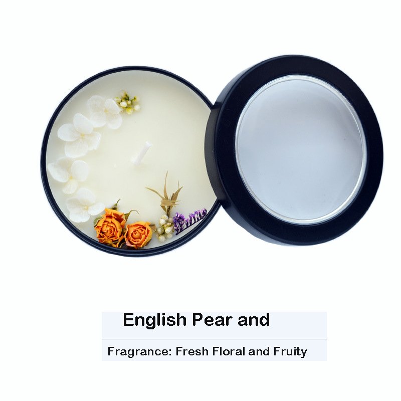 Hot Selling Single Dried Flower Aromatherapy Candle Everlasting Flower Essential Oil Aromatherapy Gifts