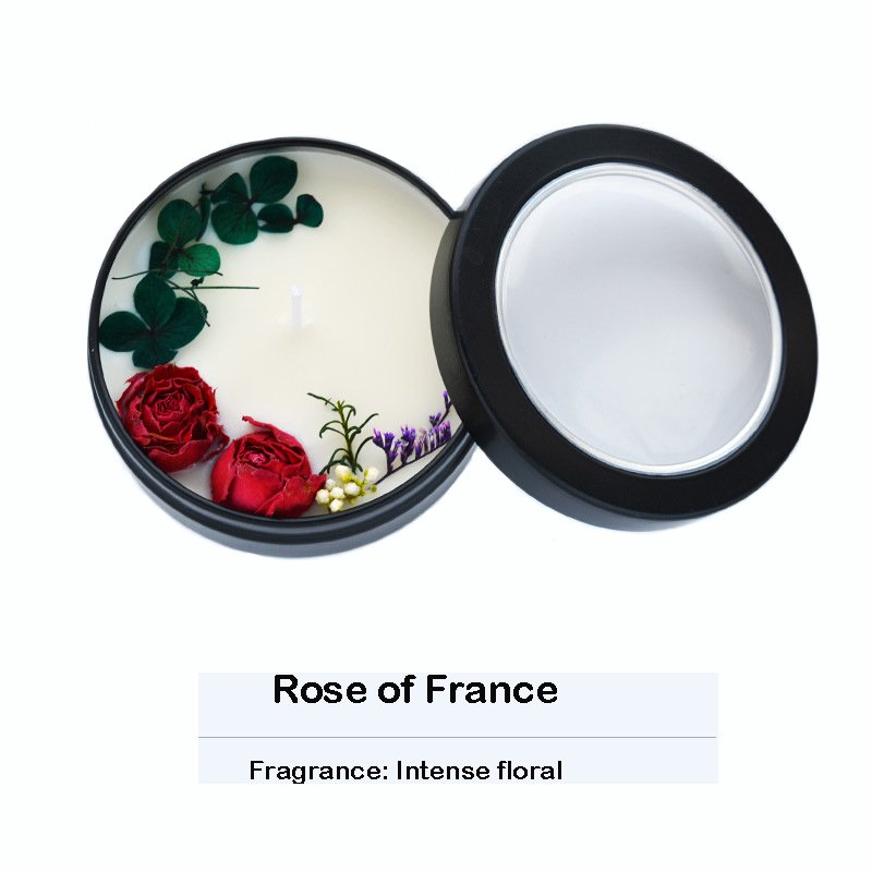 Hot Selling Single Dried Flower Aromatherapy Candle Everlasting Flower Essential Oil Aromatherapy Gifts