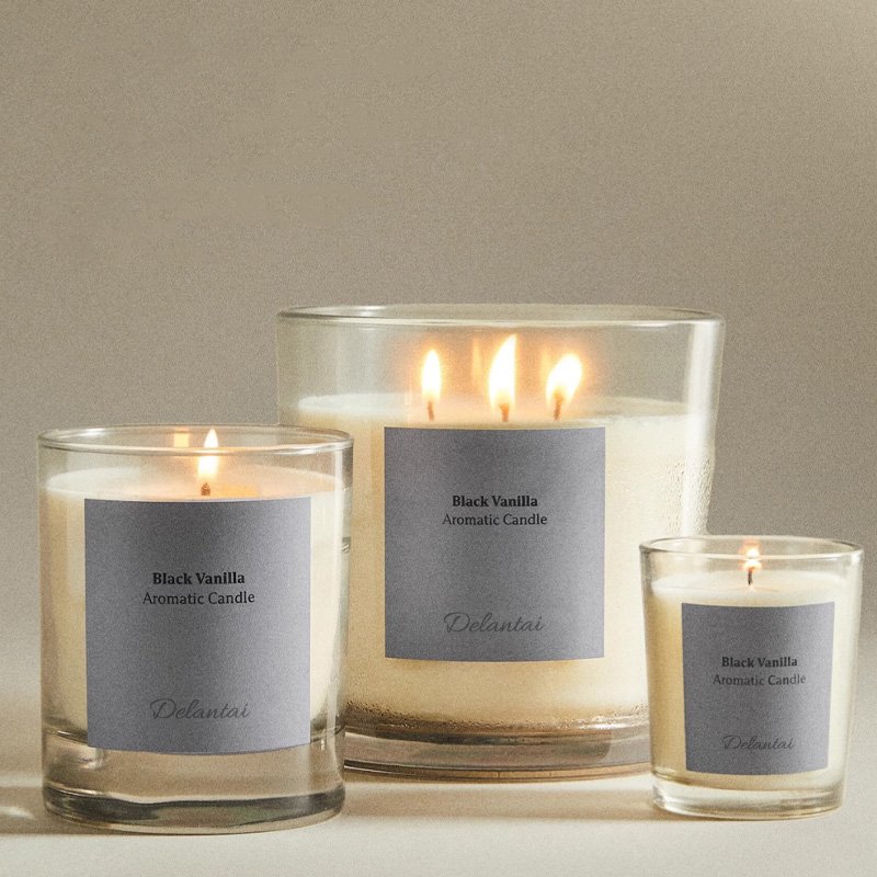 Custom Private Label 3 Wick Candles Scented Luxury Aromatherapy Spiritual Healing Crystal Candle Soy Glass Jar Scented Candles