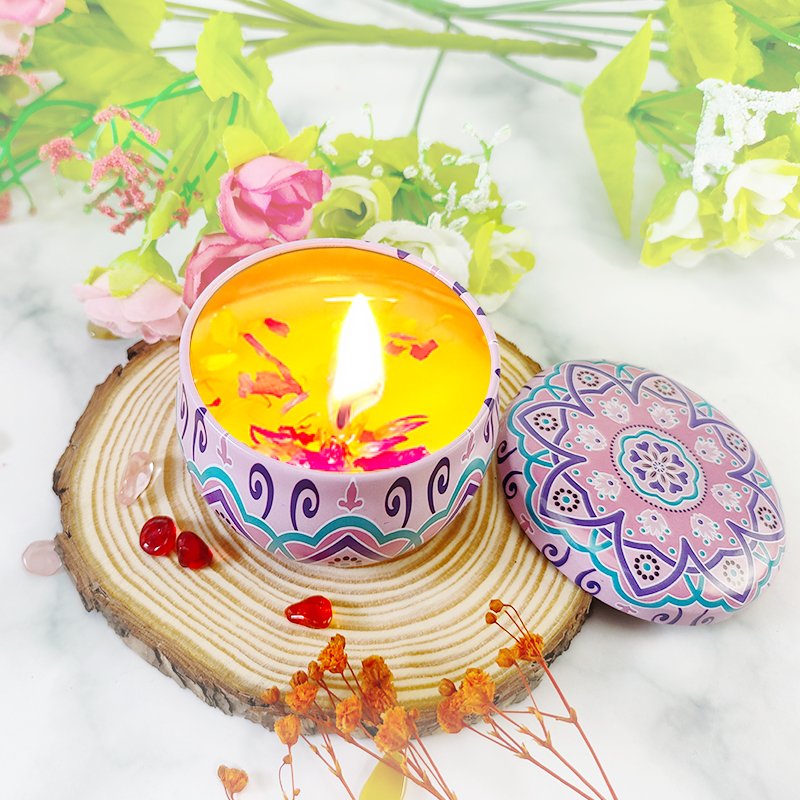 Cheap Wholesale Scented Candle Luxury Candle Gift Handmade Wedding with dry flower