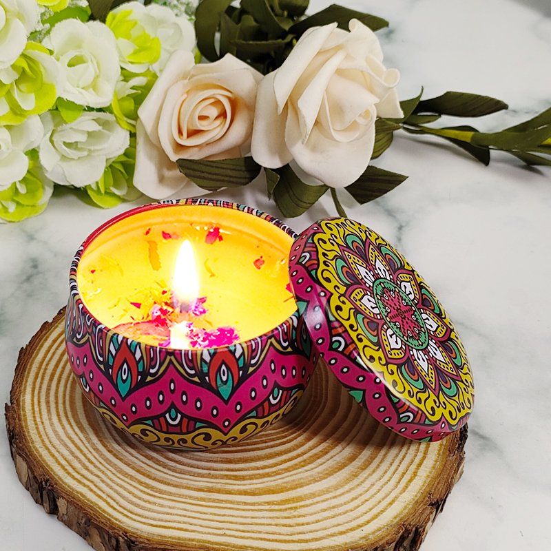 Cheap Wholesale Scented Candle Luxury Candle Gift Handmade Wedding with dry flower