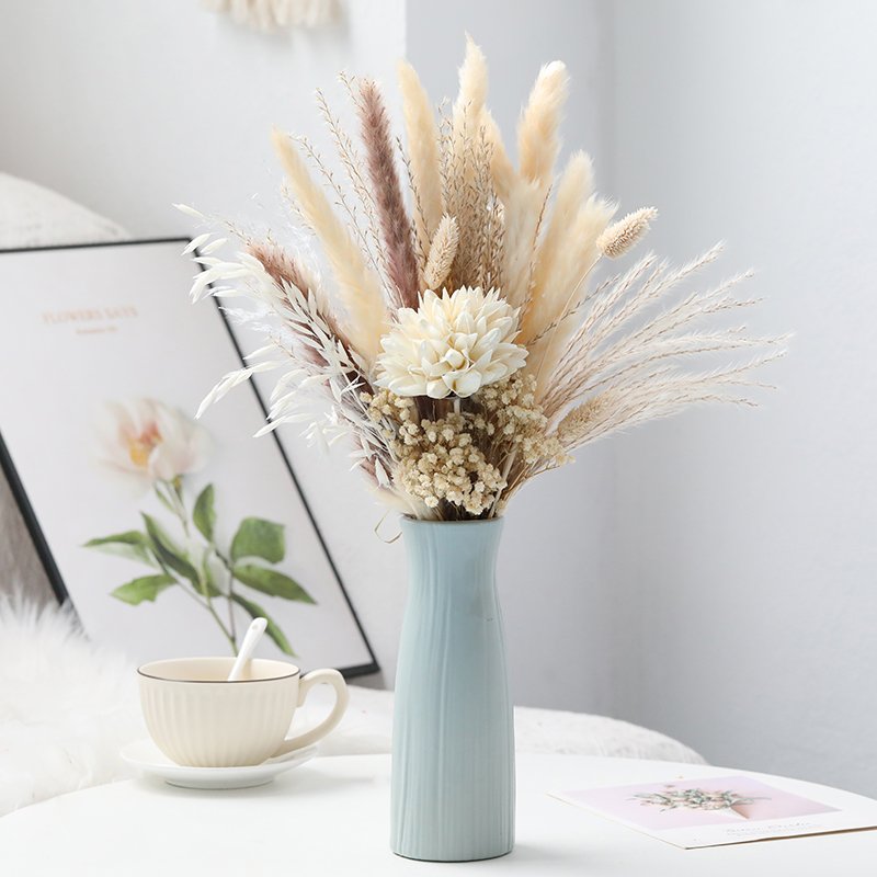 Wholesale hot preserved flowers natural dried flowers bouquet for wedding decoration