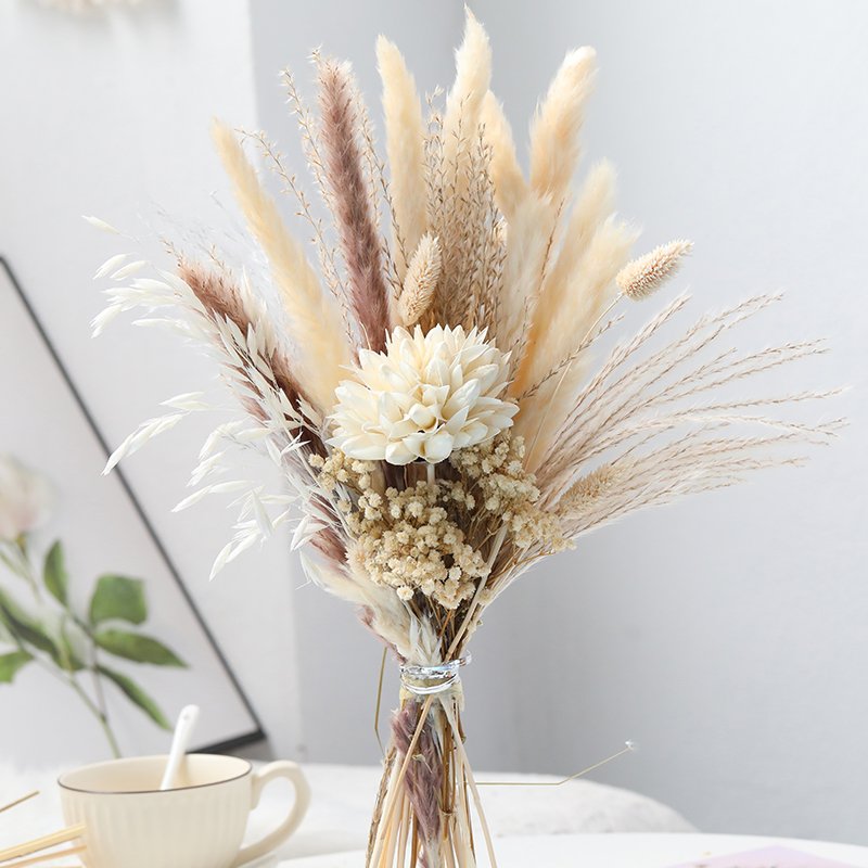 Wholesale hot preserved flowers natural dried flowers bouquet for wedding decoration