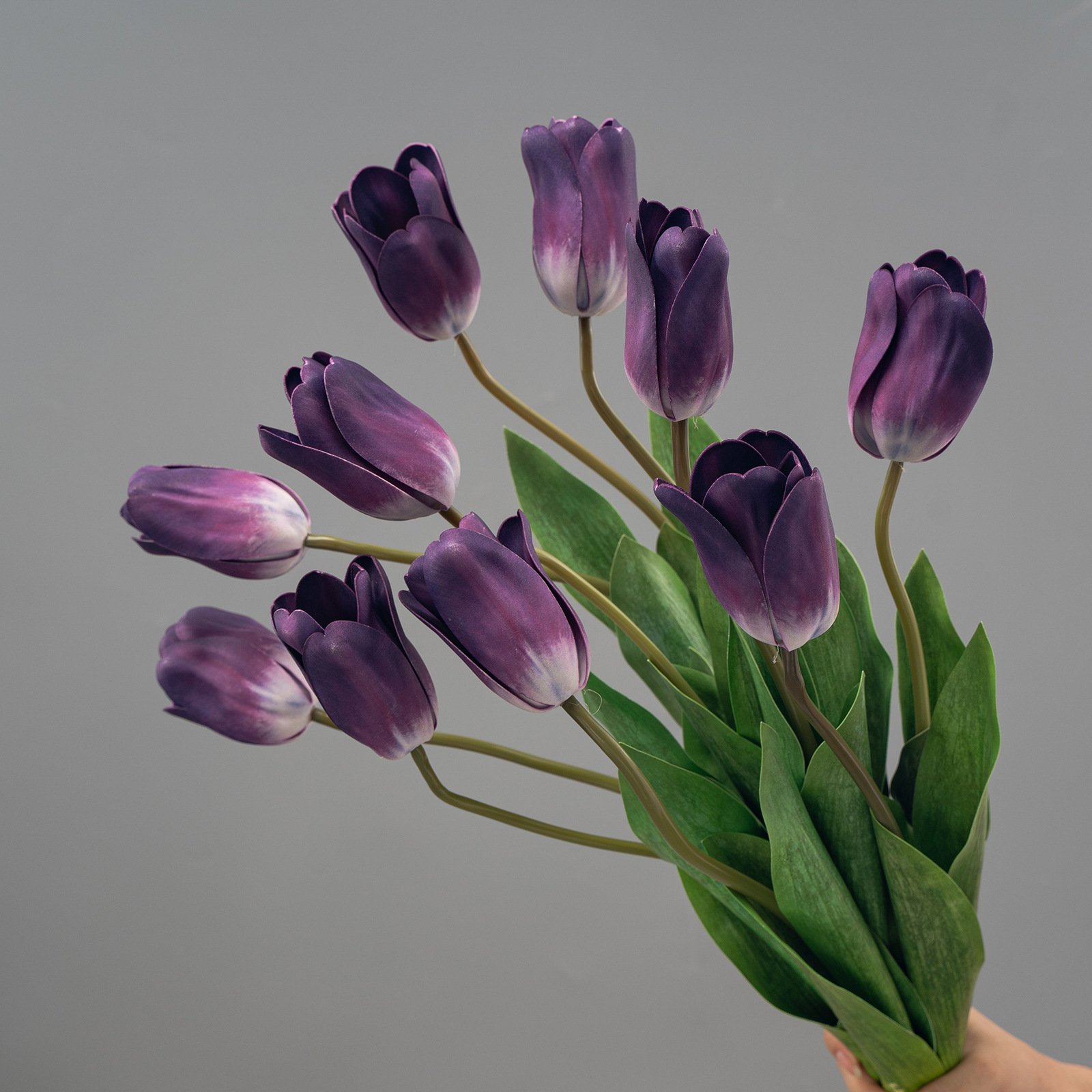 Artificial Flower Tulip Bouquet Single Branch Soft Plastic Flower Wedding Real Touch Photography Props Artificial Plant
