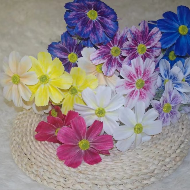 Single Stem Silks Artificial Gesang Bouquet 3D Printed Wedding Flower Decoration for Restaurants for Weddings and Events Gift