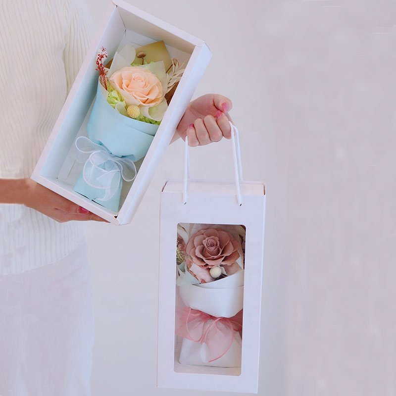 Customized Preserved Roses Dried Flowers Plants Preserved Flower Ornament Preserved Rose Bud Preserved Flower Rose Bouquet
