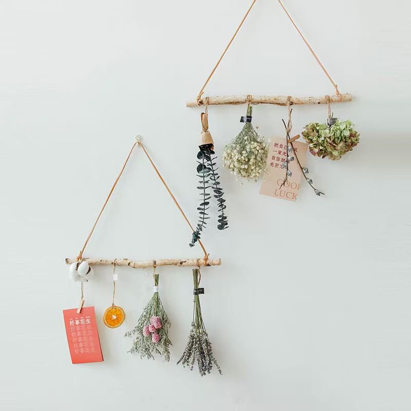 Preserved Flower Plant Bouquet Wall Hanging Wall Decoration for Shop Wall Christmas Decoration