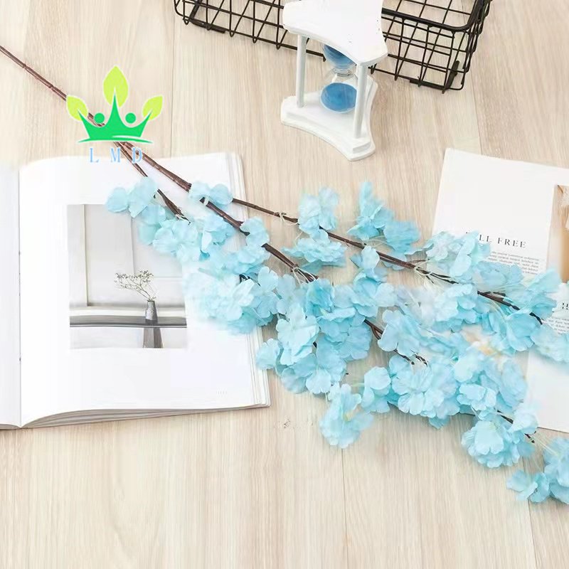 Artificial Cherry Blossom Branches Cherry Flowers Silk Tall artificial Flower Vase Arrangements for Home Wedding Decoration