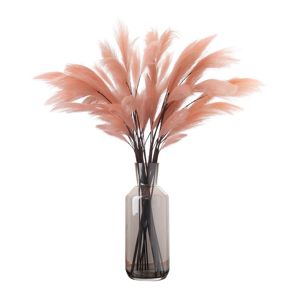 80cm Green Pampas Reed Artificial Flower Factory Wholesale Fake Dried Plants & Flowers for Wedding INS Decorations
