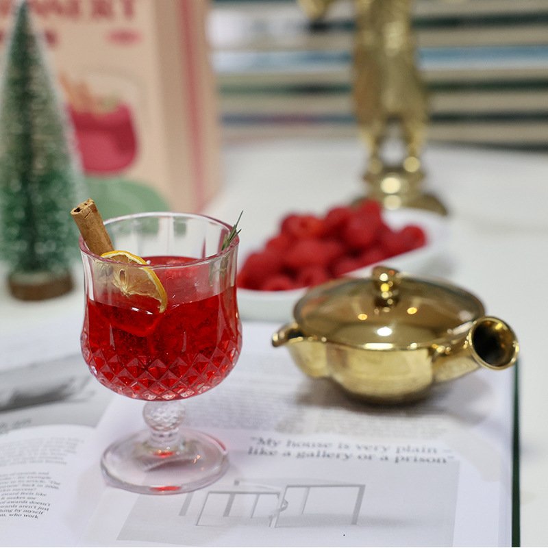 Funday Dried Flower Red Wine Cinnamomum Cassia Soda Water Bubble Jelly Candle