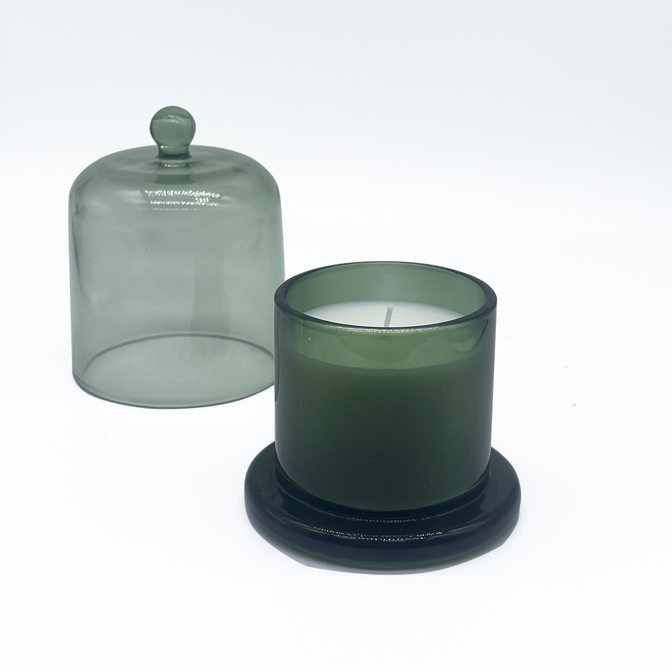 Hot Sales Luxury Gift Set Aroma Tins Jar Candle Natural Dried Flower Soy Wax Scented Candles Glass Cloch Set