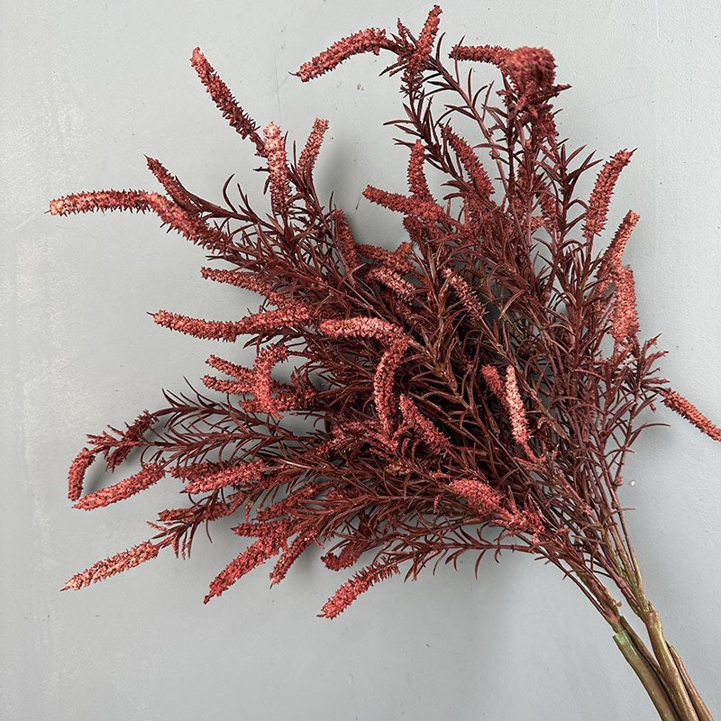 Sage Artificial Flower Dog's Tail Grass Decorative Plastic Rose Autumn Wedding Props